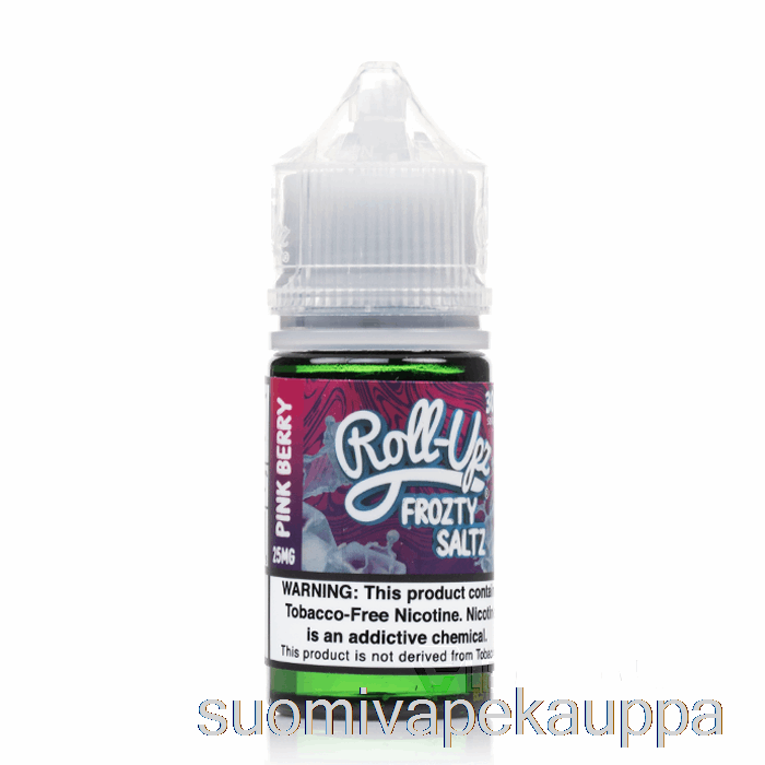 Vape Suomi Vaaleanpunainen Marjajää - Mehu Roll-upz Suola - 30ml 50mg